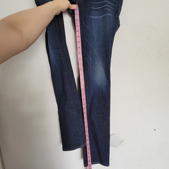 J Brand Maternity MAMA J Elastic Waist Side Panel Blue Demin Jeans Pants Size 25 - Picture 15 of 17